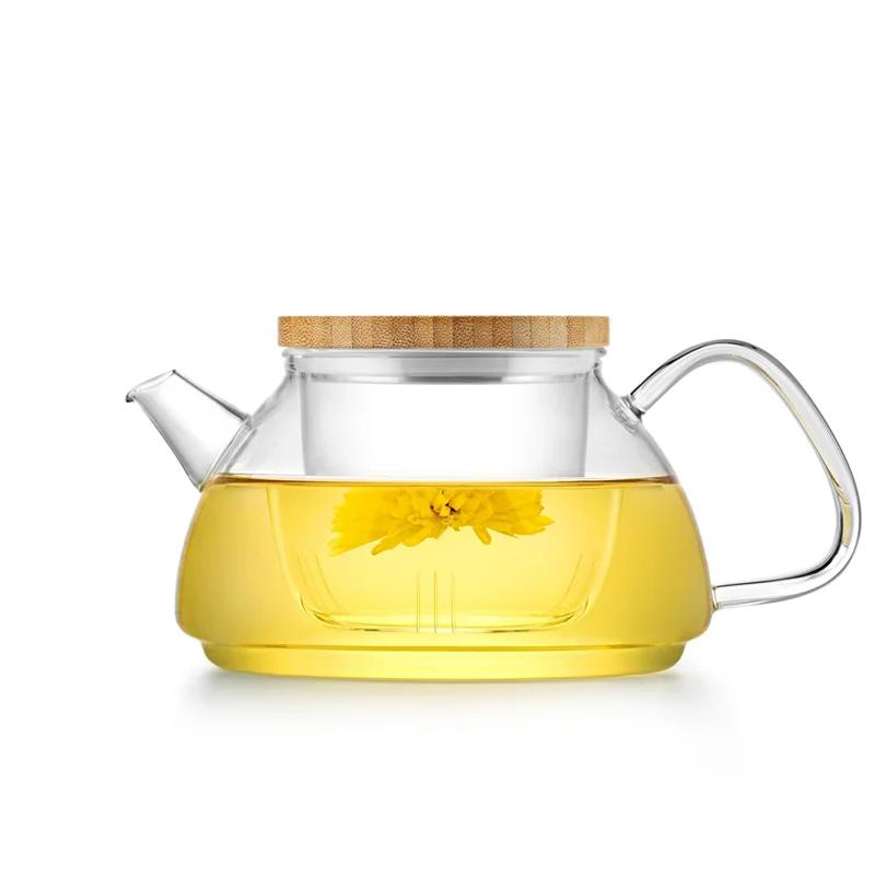 قوری شیشه ای صافی دار کلاسیک 600 میلی لیتر بنتاتی