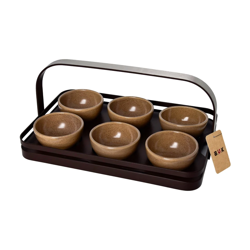 اردور خوری بی وی کی طرح مجستیک کد 452216 مجموعه 6 عددی همراه با استند